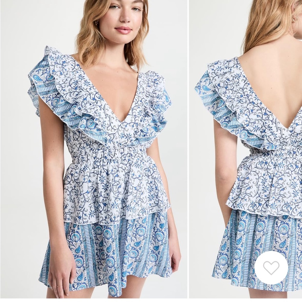 Playa Lucila ruffle mini dress